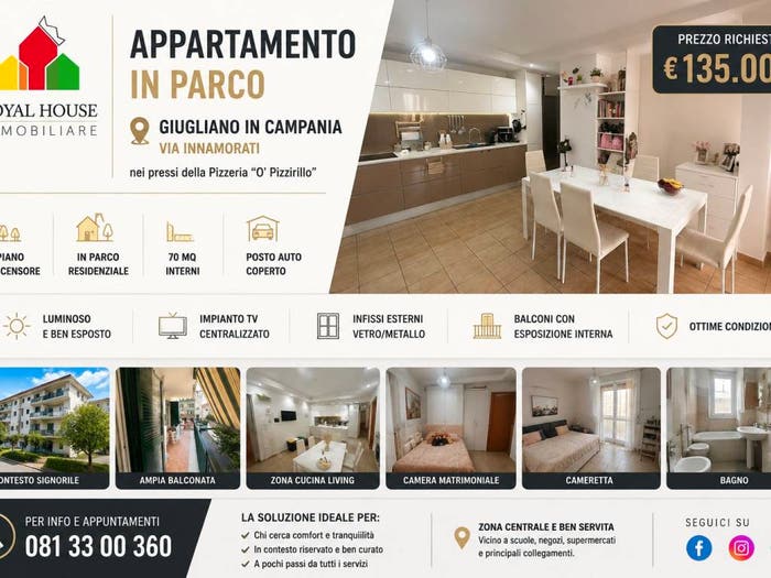 Appartamento trilocale in vendita in Via Innamorati, Nuovo Corso Campano Marchesella, Giugliano in Campania