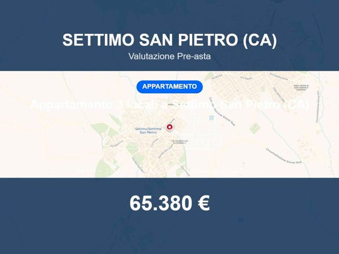 Appartamento trilocale in vendita in Via Roma, Settimo San Pietro