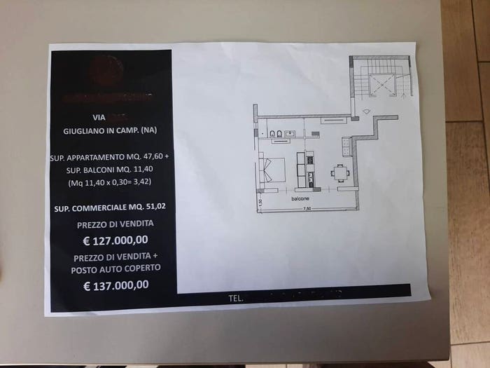 Appartamento bilocale in vendita in Corso Campano, Epitaffio Stadio, Giugliano in Campania
