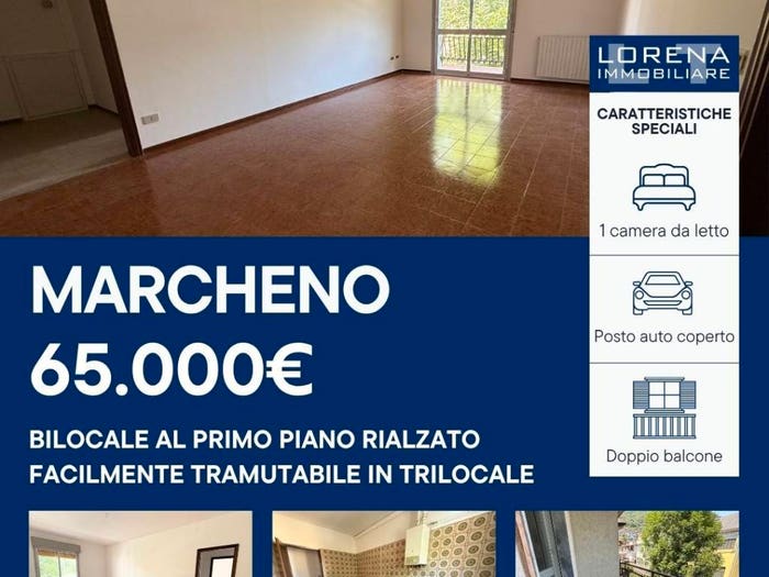 Appartamento bilocale in vendita in Centro, Marcheno