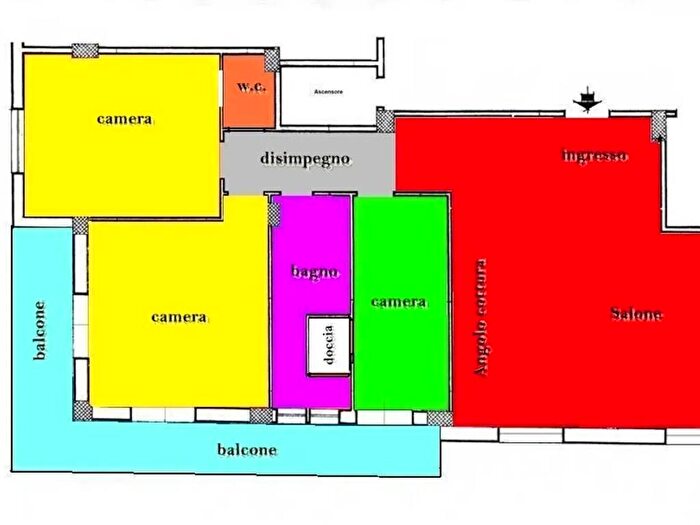 Appartamento quadrilocale in vendita in Via Francesco Ricciardi, Corso Trieste, Caserta