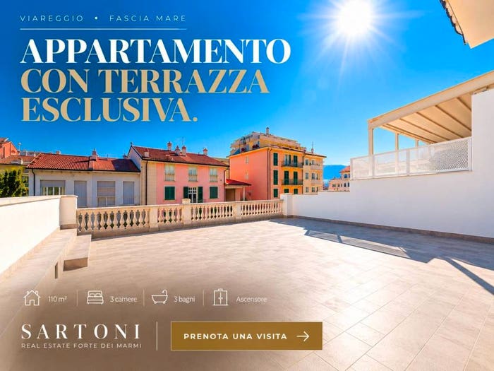 Appartamento con 5 locali in vendita in Via Roma, Lungomare, Viareggio