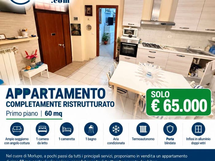 Appartamento bilocale in vendita in Corso Umberto I, Centro, Morlupo