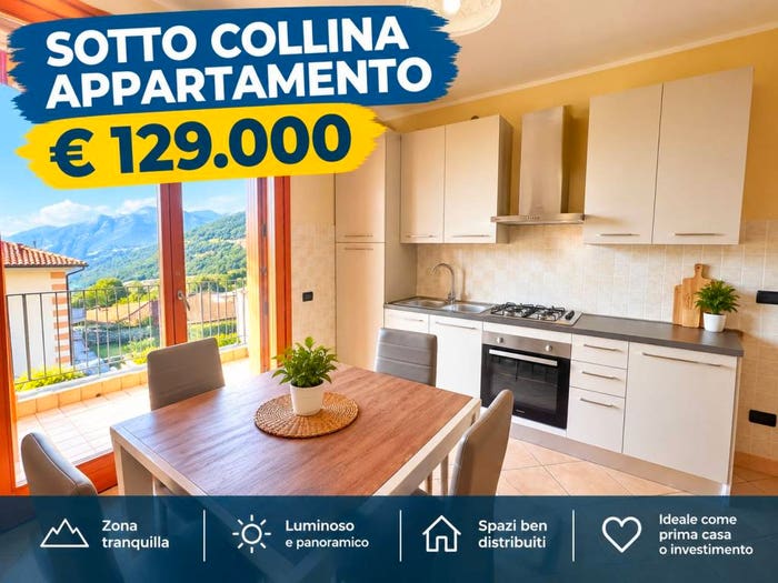 Appartamento bilocale in vendita in Via Monte Adamello, Centro, Solto Collina