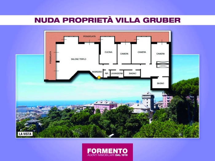 Appartamento con 6 locali in vendita in Via Cesare Corte, Castelletto, Genova