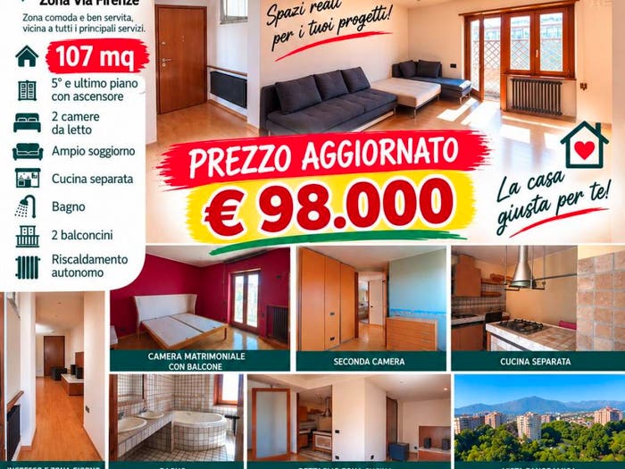 Appartamento quadrilocale in vendita in Via Firenze, America Latina, Frosinone