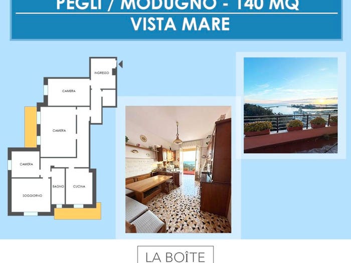 Appartamento con 6 locali in vendita in Via Stefano Tubino, Pegli, Genova