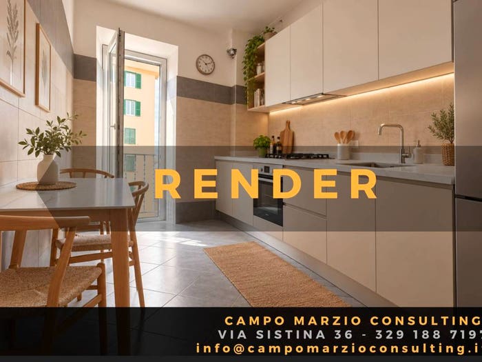 Appartamento trilocale in affitto in Via Dacia, Re di Roma, Roma