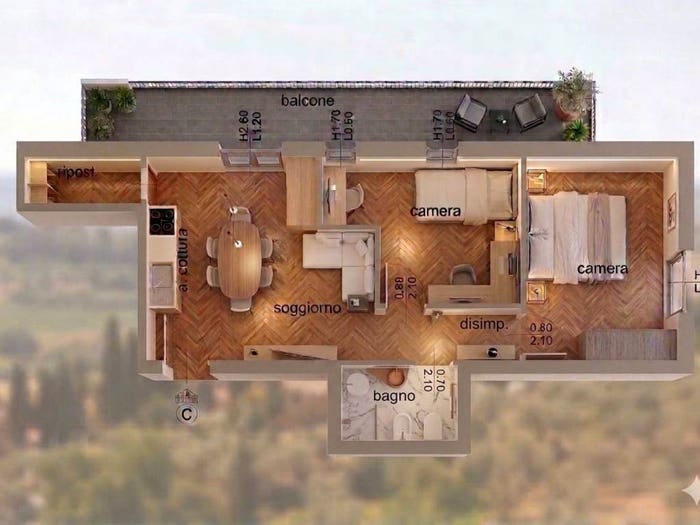 Appartamento trilocale in vendita in Via Kyoto, Europa, Firenze