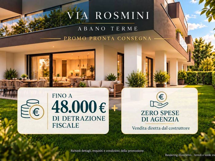Appartamento quadrilocale in vendita in Via Antonio Rosmini, Centro, Abano Terme