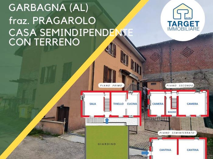 Casa quadrilocale in vendita in Frazione Pragarolo, Garbagna