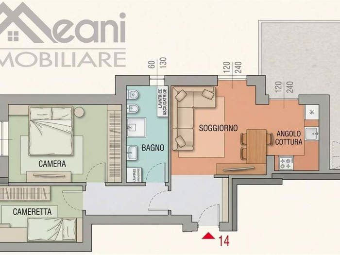 Appartamento trilocale in vendita in Via Roma, Centro, Siziano