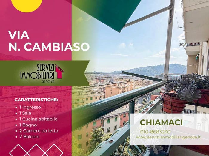 Appartamento trilocale in vendita in Via Pierino Negrotto Cambiaso, Rivarolo, Genova