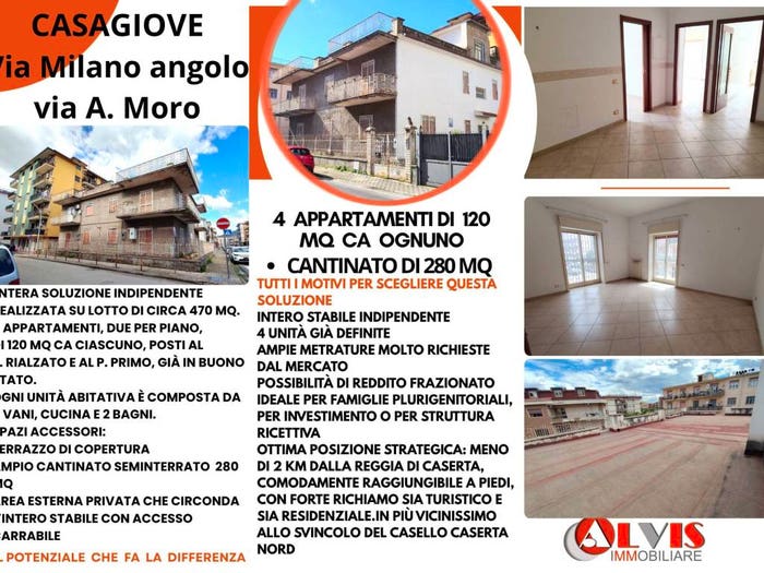Casa con 6 locali in vendita in Via Aldo Moro, Casagiove
