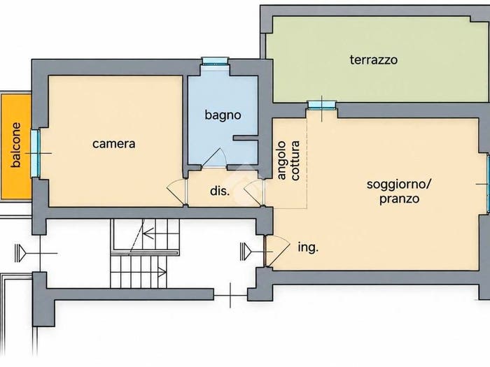 Appartamento bilocale in vendita in Via Andrea Alciato, Centro, Cantù