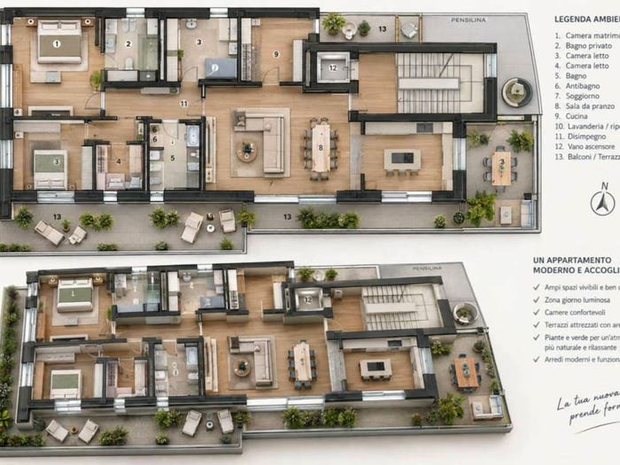 Appartamento con 5 locali in vendita in Bofondi, Parco Urbano Piscina, Forlì