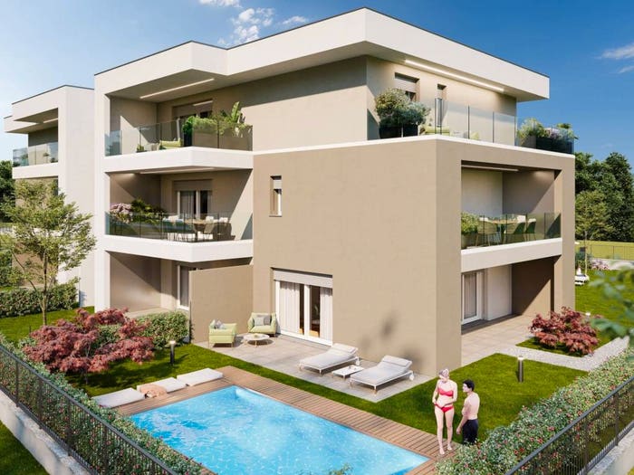 Appartamento trilocale in vendita in via obizzone, Centro, Bernareggio