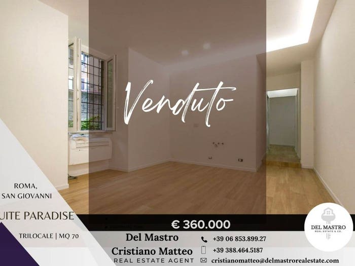 Appartamento trilocale in vendita in Via Elvia Recina, San Giovanni, Roma