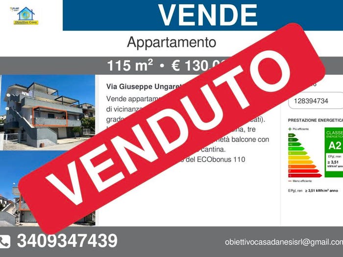 Appartamento con 5 locali in vendita in Via Giuseppe Ungaretti, Centro, Nereto