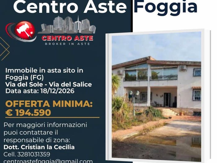 Casa con 6 locali in vendita in Strada del Salice Via del Sole Foggia FG Italia, Salice Vecchio, Foggia
