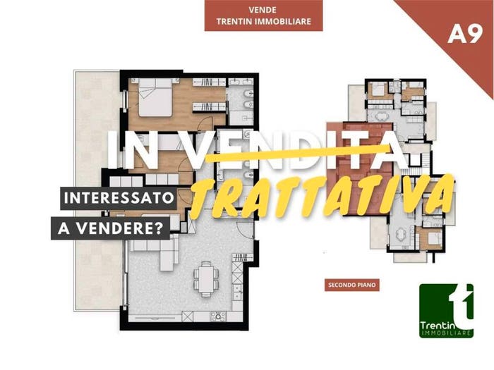 Appartamento con 6 locali in vendita in Viale Vito Bellini, Centro, Pergine Valsugana