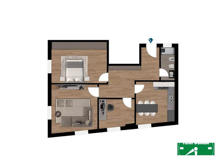 Appartamento trilocale in vendita in Via Enrico Arosio, San Carlo Stazione, Monza