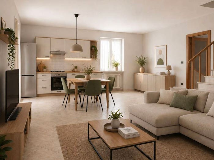 Casa con 6 locali in vendita in Via Don Giovanni Bosco, Centro, Affi
