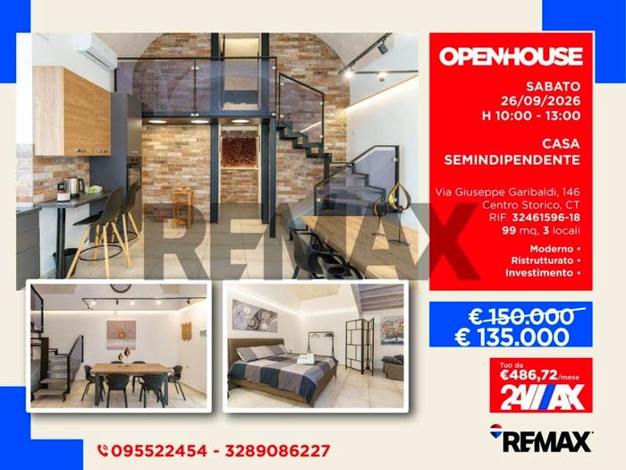 Appartamento trilocale in vendita in Via Giuseppe Garibaldi, Centro Storico, Catania