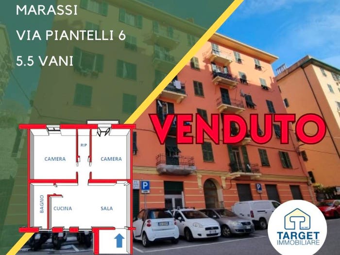 Appartamento bilocale in vendita in Via Giuseppe Piantelli, Staglieno, Genova