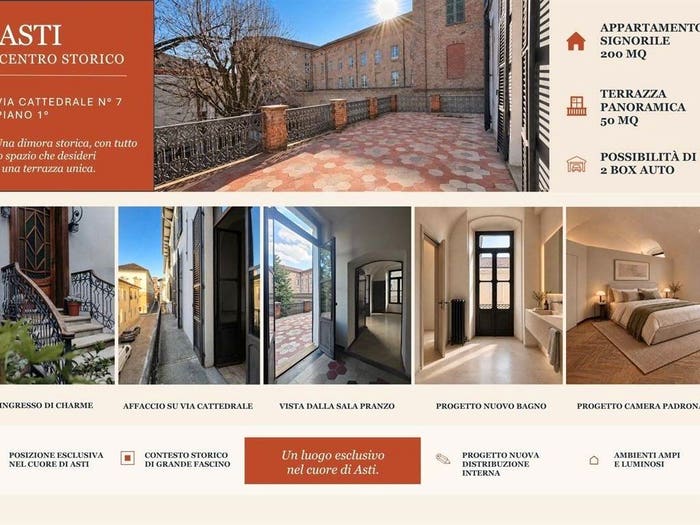 Appartamento con 6 locali in vendita in ASTI VIA CATTEDRALE, Centro Storico, Asti