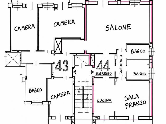 Appartamento con 6 locali in vendita in Via Piave, Centro Città San Paolo, Biella