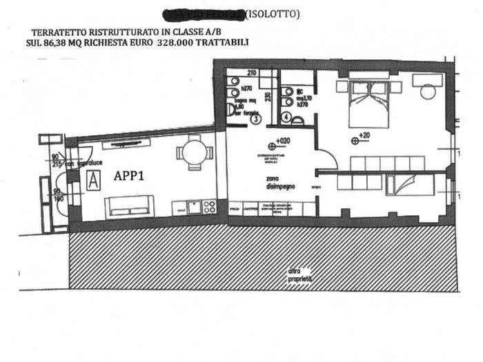 Appartamento trilocale in vendita in Via Pio Fedi, Argingrosso, Firenze