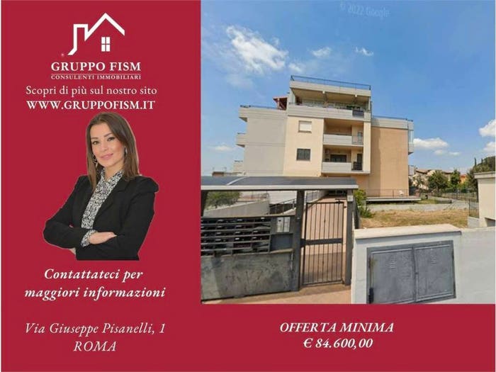 Appartamento quadrilocale in vendita in Via pollutri, Castelverde, Roma