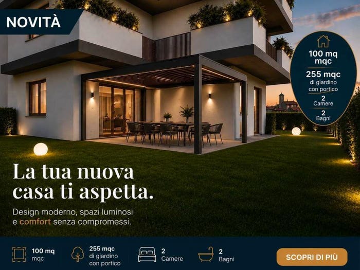 Appartamento trilocale in vendita in Via Louis Braille, Cazzaniga Ospedale, Monza