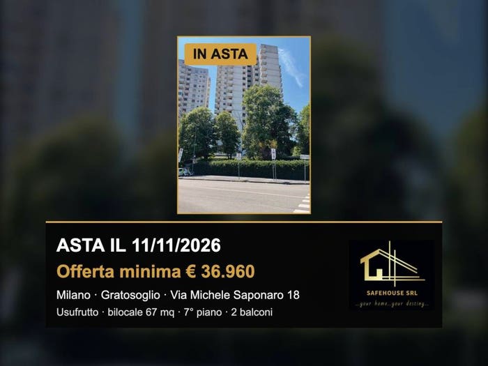 Appartamento bilocale in vendita in Via Michele Saponaro, Gratosoglio, Milano