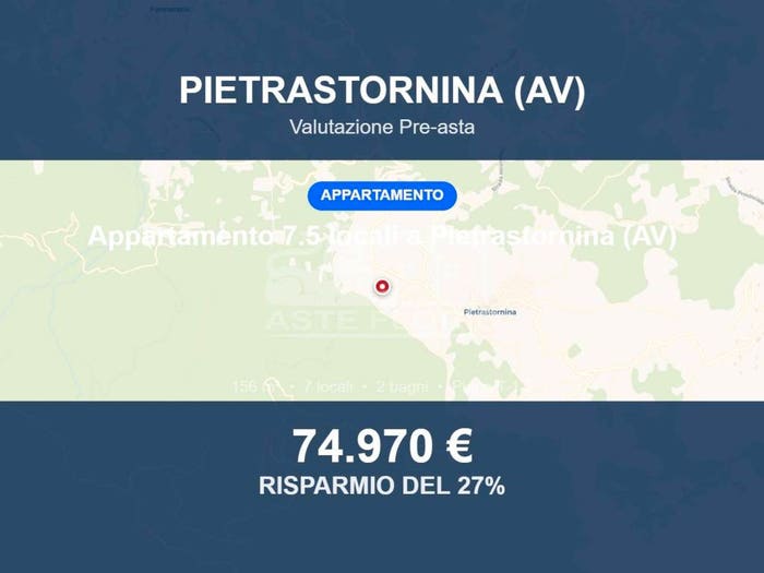 Appartamento con 6 locali in vendita in via Giovanni Falcone snc, Centro, Pietrastornina