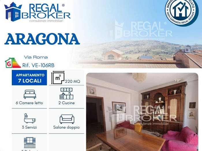 Appartamento con 6 locali in vendita in Via Roma, Aragona