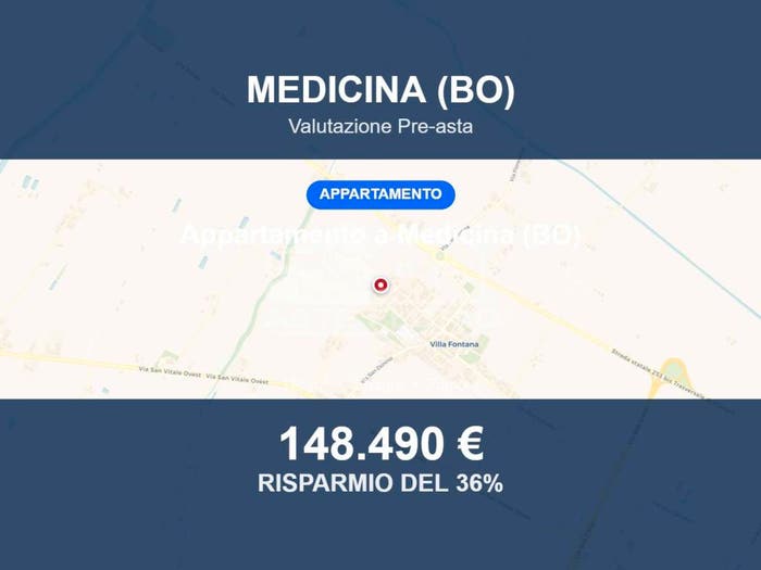 Appartamento trilocale in vendita in Via Placido Rizzotto, Villa Fontana, Medicina