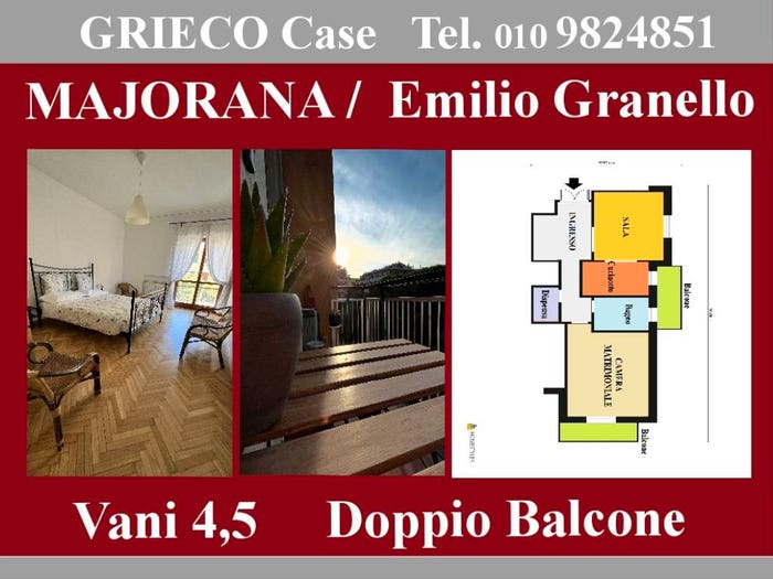 Appartamento bilocale in vendita in Via Emilio Granello, Quinto, Genova
