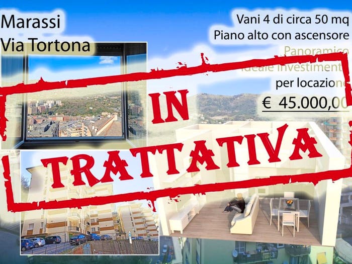Appartamento monolocale in vendita in Via Tortona, Staglieno, Genova