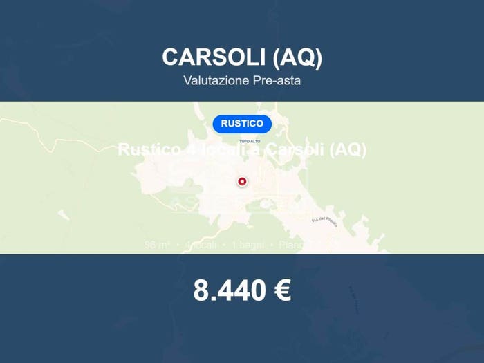 Casa quadrilocale in vendita in Via Sabina, Tufo Basso, Carsoli