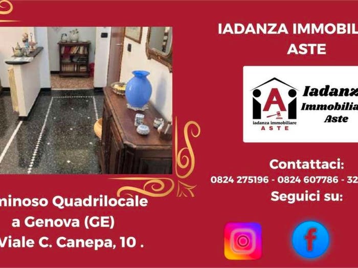 Appartamento quadrilocale in vendita in Viale Carlo Canepa, Sestri Ponente, Genova