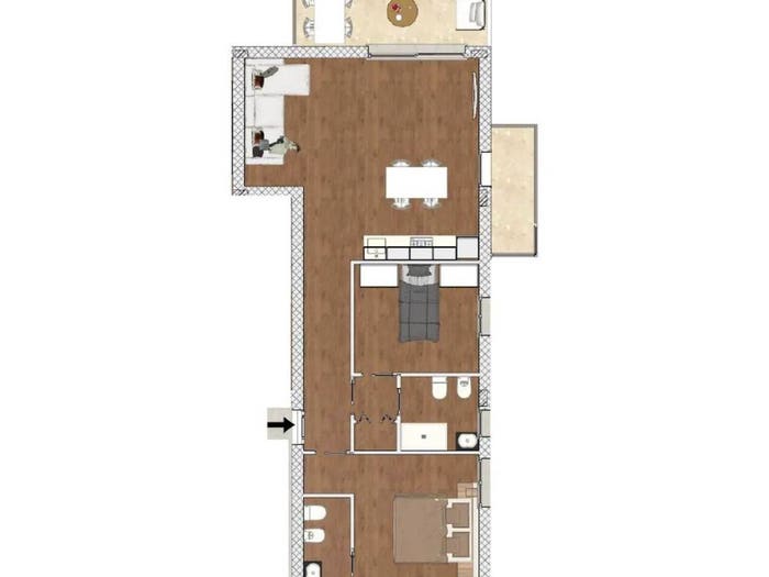 Appartamento trilocale in vendita in Via Vittorio Emanuele Ii, Pivarada, Alghero