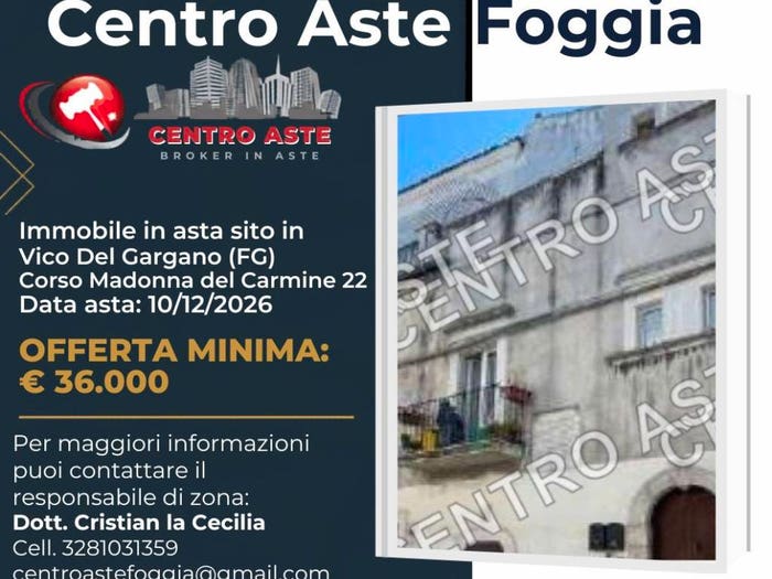 Appartamento trilocale in vendita in Corso Madonna del Carmine Vico del Gargano FG Italia, Centro, Vico del Gargano