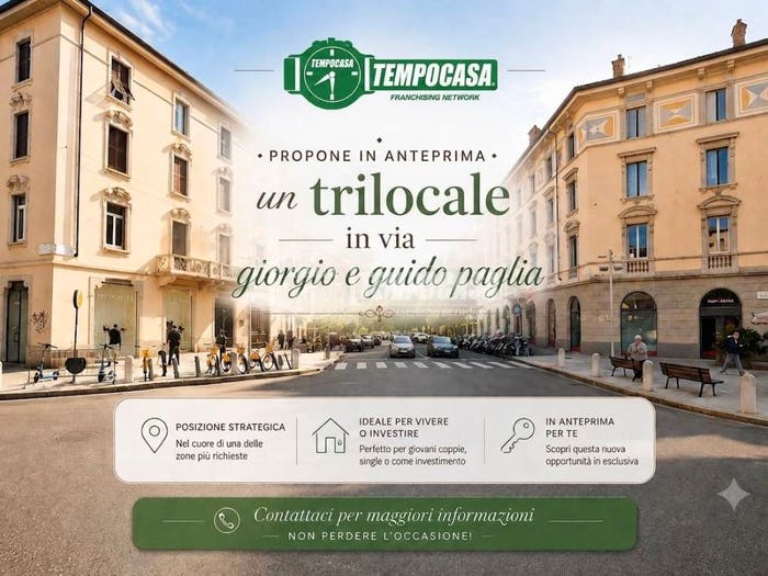 Appartamento trilocale in vendita in Via Giorgio e Guido Paglia, Stazione, Bergamo