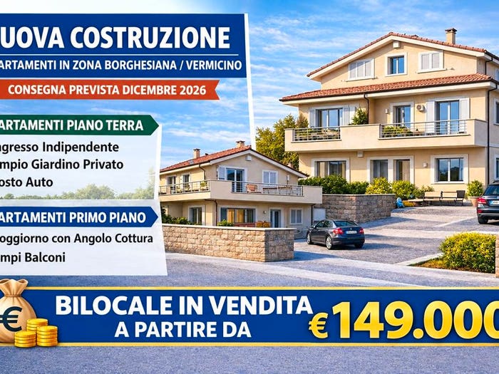 Appartamento bilocale in vendita in Via Cianciana, Borghesiana, Roma