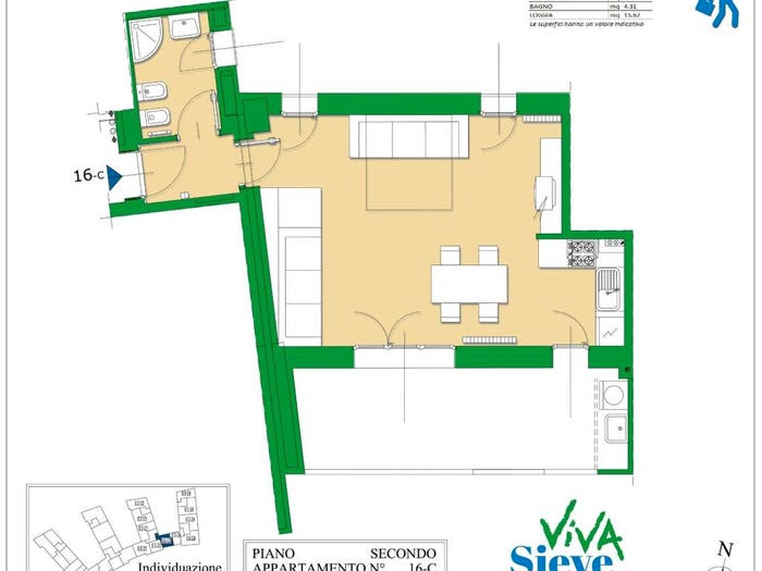 Appartamento monolocale in vendita in Via Forlivese, San Francesco, Pelago