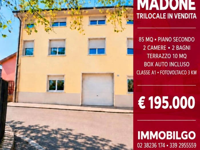 Appartamento trilocale in vendita in Via Alessandro Manzoni, Madone