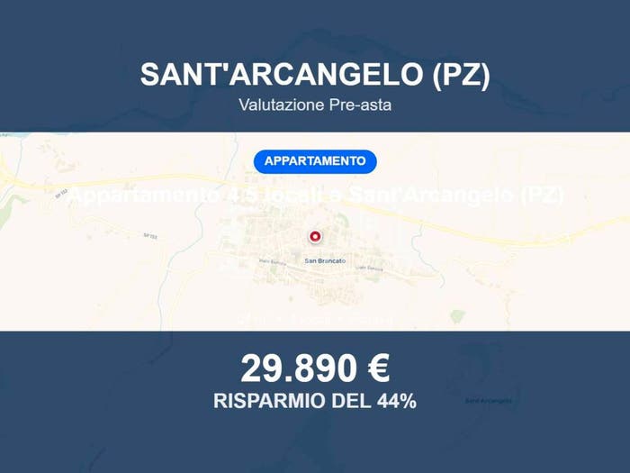 Appartamento quadrilocale in vendita in Via Alcide De Gasperi snc, Sant'Arcangelo