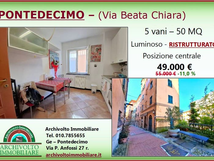 Appartamento bilocale in vendita in Via Beata Chiara, Pontedecimo, Genova